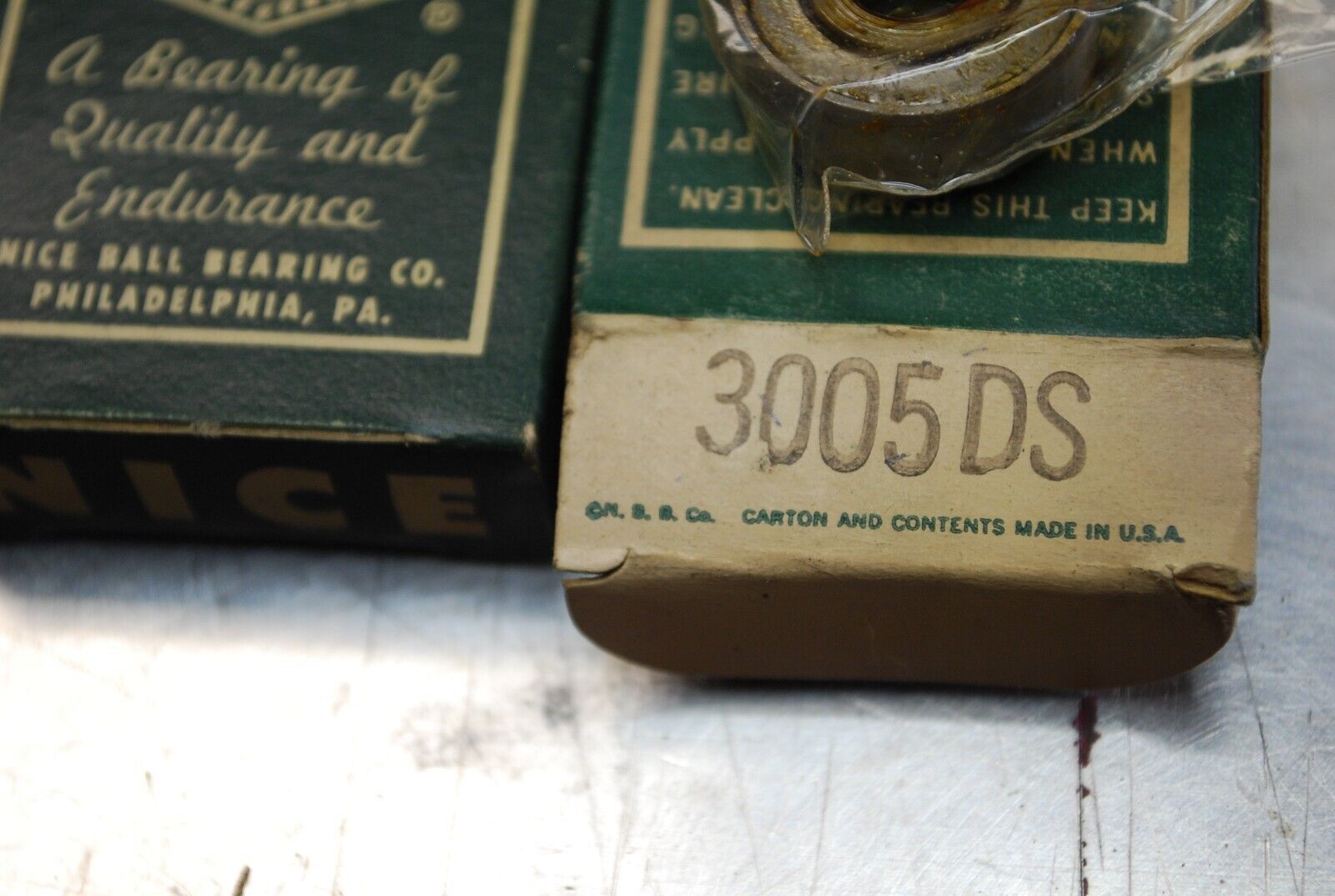 NICE 3005-DS Ball Bearings - Lot of Qty (4) NOS - RBL199
