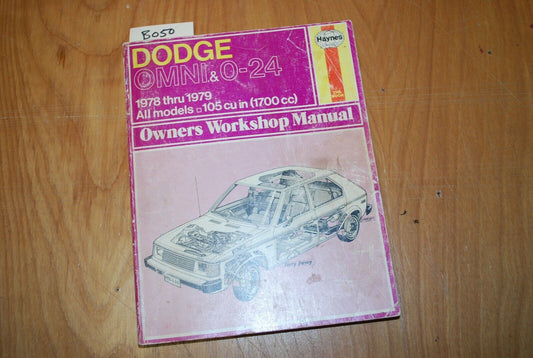 Haynes Repair Manual Guide Dodge Omni & 0-24 1978-1979 - B050
