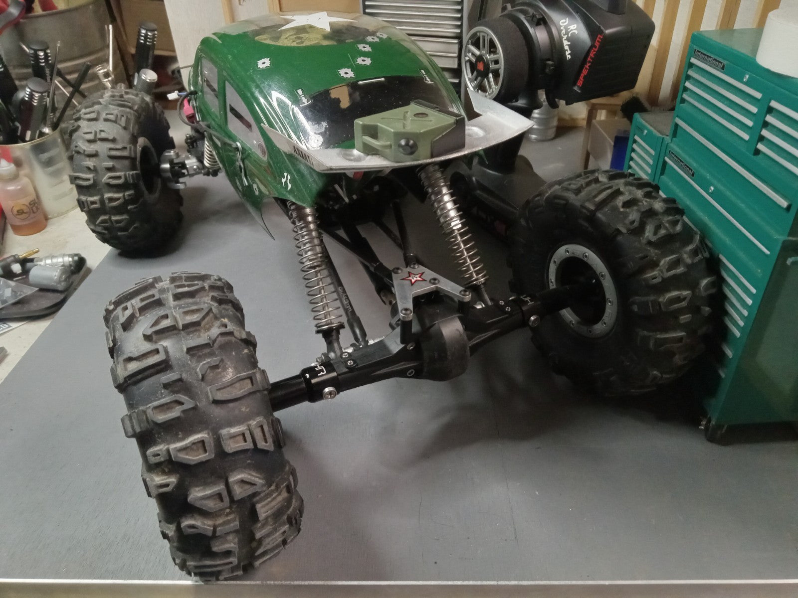 Custom Comp Crawler Axial AX10 Bender SWX Chassis, Dig + Upgrades, Novak Rooster