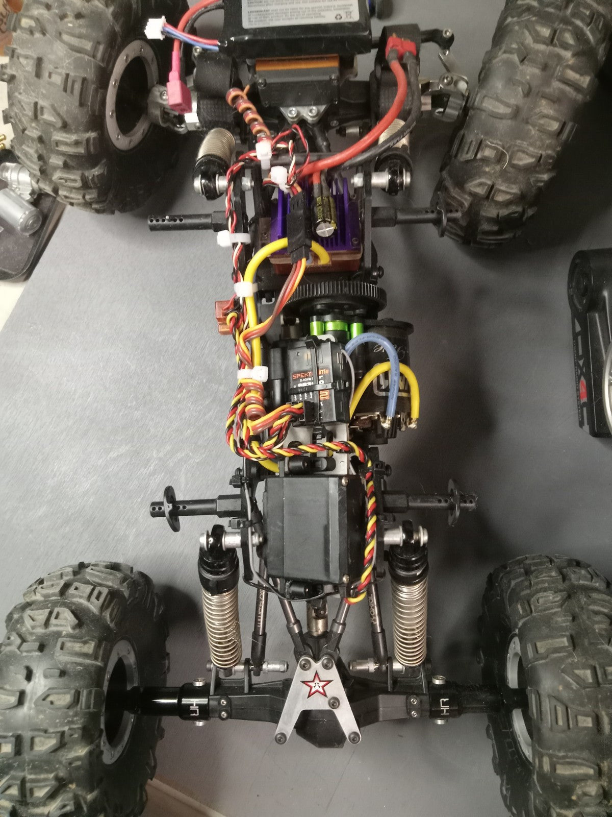 Custom Comp Crawler Axial AX10 Bender SWX Chassis, Dig + Upgrades, Novak Rooster