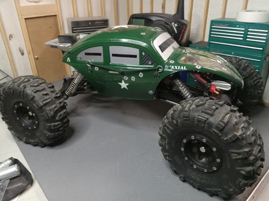 Custom Comp Crawler Axial AX10 Bender SWX Chassis, Dig + Upgrades, Novak Rooster