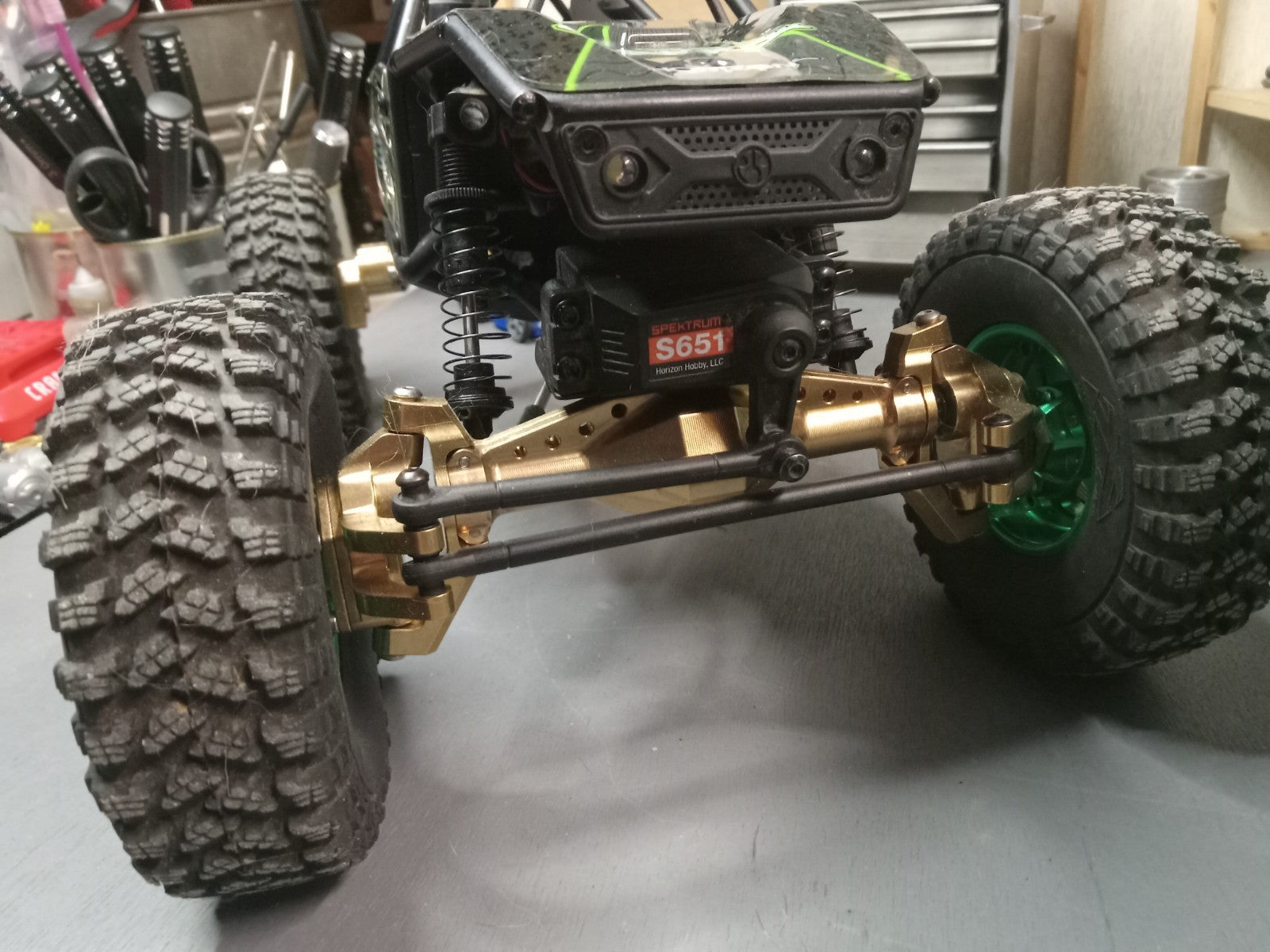 Axial UTB18 Capra RC Crawler W/ 1.9 Beadlocks & Heavy Solid Brass Portal Axles